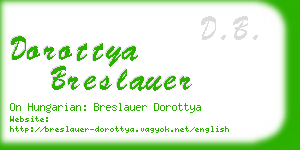 dorottya breslauer business card